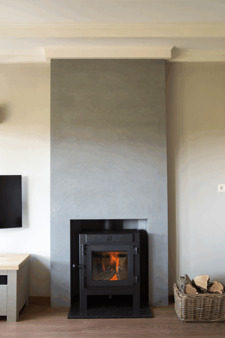 Schouw houtkachel plaatsen